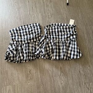 Black & White Buffalo Check Top NWT